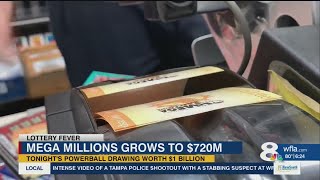 $1 million Mega Millions ticket sold in Florida; jackpot now $720 million