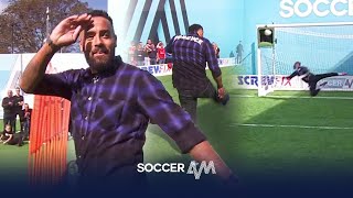 Tom Huddlestone can still HIT them! 😳| Tom Huddlestone & The Azim brothers Soccer AM Pro AM