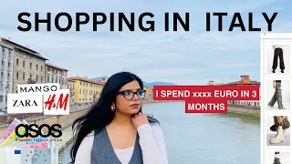 Shopping in Italy. How much you can expect to spend?