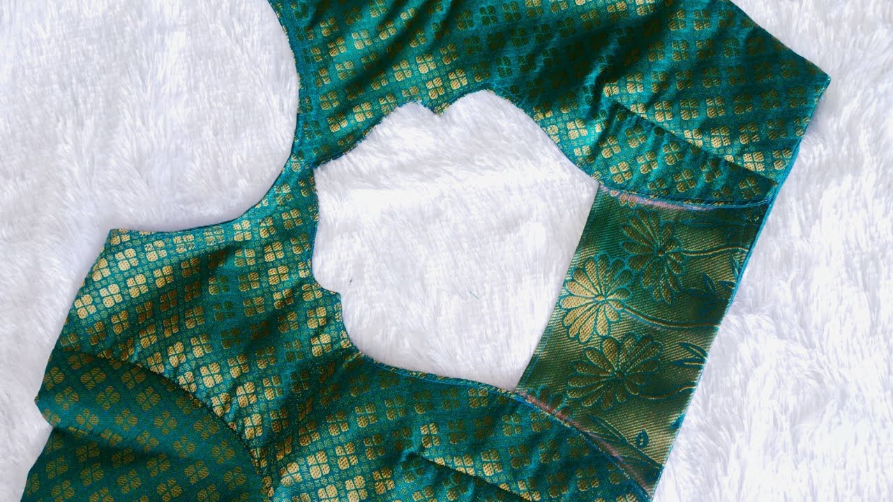 👌Unique and elegant boat neck blouse design cutting and stitching ✨ simple neck pattern blouse 