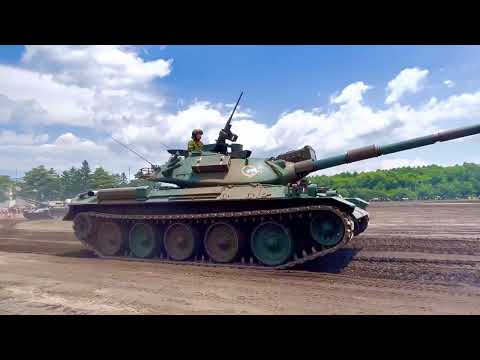 74式戦車　74TK   陸上自衛隊　岩手駐屯地　第9師団　第9戦車大隊　岩手駐屯地創立66周年記念行事　観閲行進　2023.06.18撮影