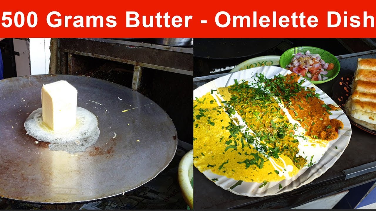 Amul Butter Omelette Maharaja : 5 Taste Egg Dish with , Cream & Cheese || Street Food Surat India | Tasty Street Food