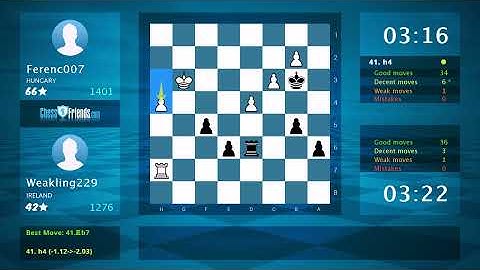 Chess Game Analysis: Ferenc007 - Weakling229, 0-1 (By ChessFriends.com)