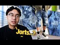 I Made Distressed Patch Repaired JORTS for the Summer | JULIUS