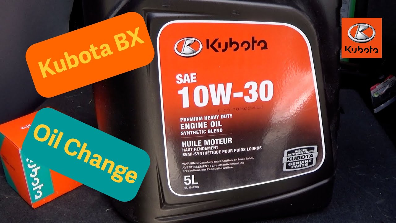Kubota BX Oil Change. Some Burping ) YouTube