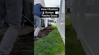 How I Fix Patchy Lawn Spots with Reseeding & Leveling