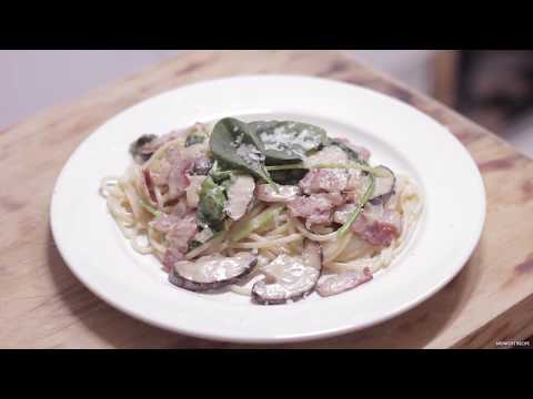 표고버섯 크림파스타 만들어 봤어요 / mushroom cream pasta