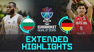 Bulgaria Vs Germany Extended Highlights Fiba Eurobasket 2025 Qualifiers
