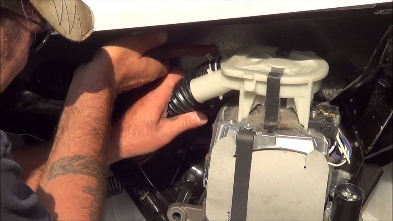 How to take motor out of a washing machine. YouTube