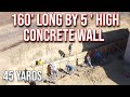 How To Build Concrete Retaining Wall Start To Finish 2021 | San Francisco Bay Area