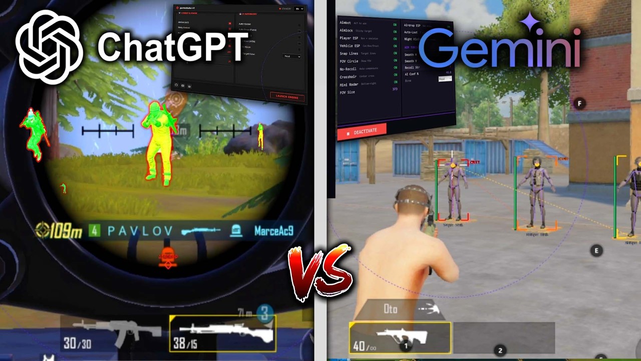 ChatGPT ve Gemini ile MOBİL PUBG'YE HİLE YAZDIRDIM… DERECELİDE OYNADIM!!