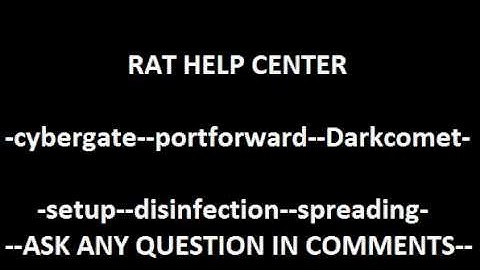 RAT Help Center -- Cybergate -- Setup -- Darkcomet -- Portforwarding --