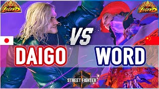 SF6 🔥 Daigo (Ken) vs Word (AKI) 🔥 SF6 High Level Gameplay