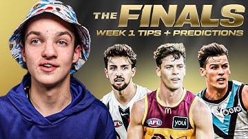 AFL Finals WEEK 1 TIPS AND PREDICTIONS 2023!