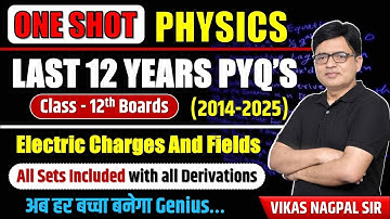 Electric Charges & Fields One Shot Physics | Class 12 Boards PYQ | JEE • NEET • CBSE Revision |