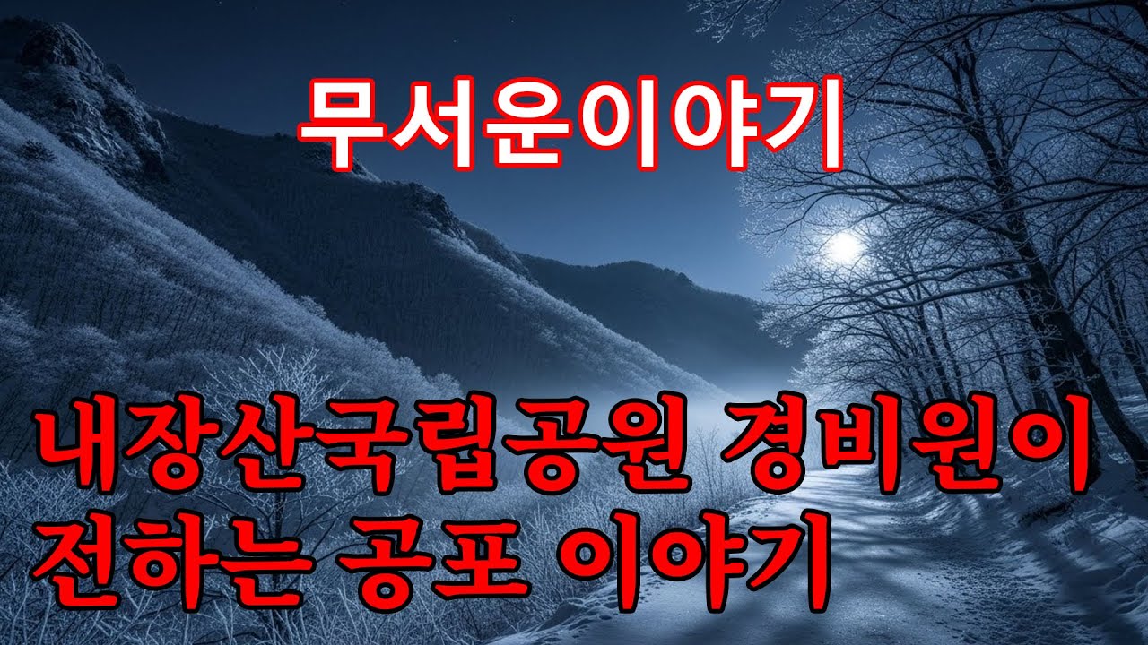 【무서운이야기】 저는 내장산국립공원에서 산림 경비원으로 일합니다 | 어느 비 오는 밤, 발자국을 남기지 않는 사람 형체를 보았습니다