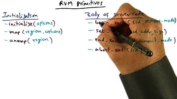 RVM Primitives - Georgia Tech - Advanced Operating Systems
