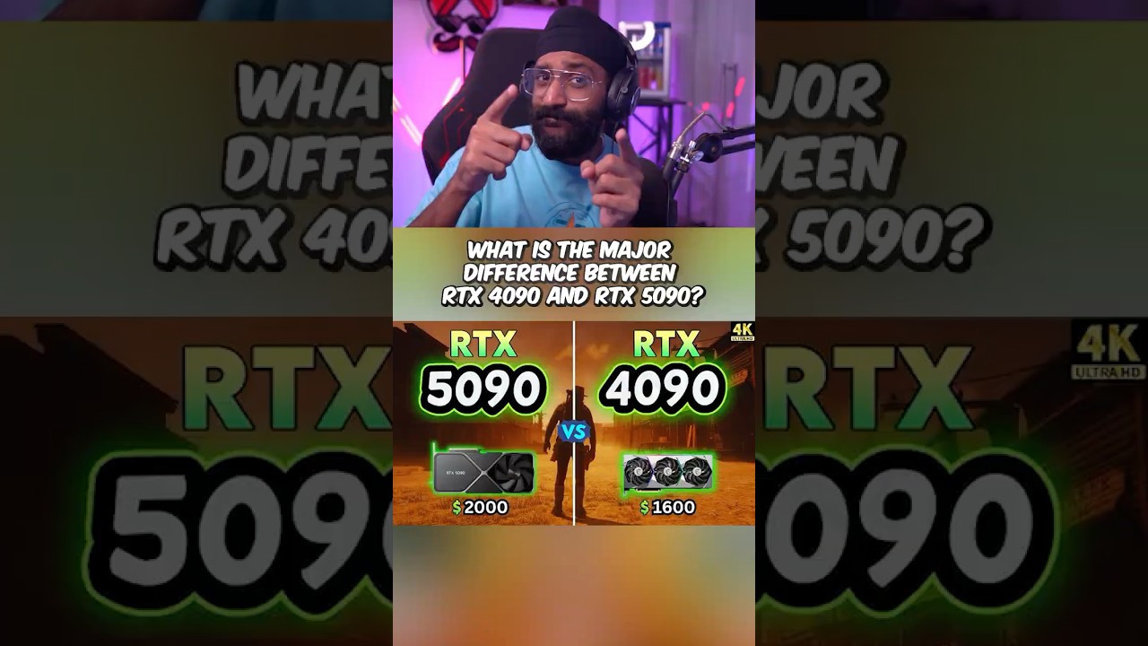 В чём основная разница между графическими процессорами RTX 4090 и 5090? 