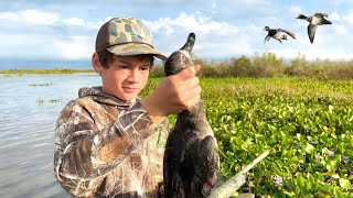 Louisiana Youth Duck Hunt Houseboat Camping, Building Blinds, & Delicious Camp Cooking