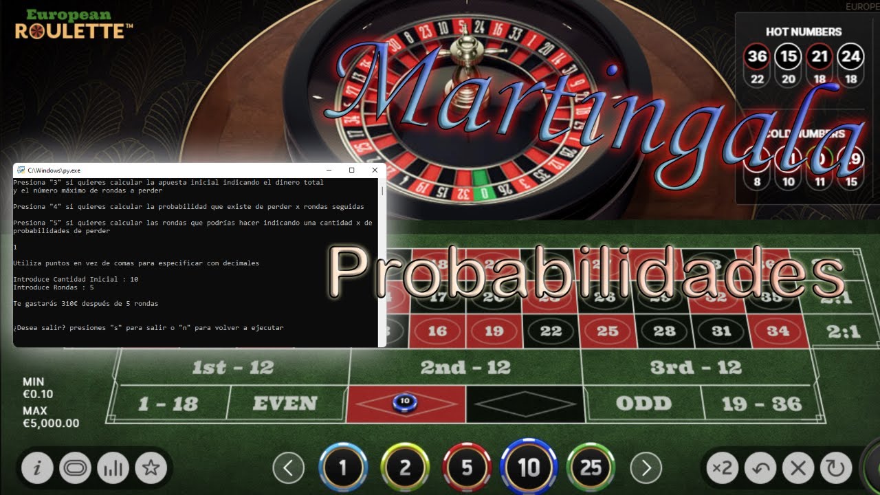 C lculos probabilidades ruleta t cnica martingala calculadora