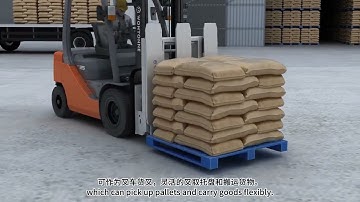 Multi-Purpose Push Bag load Push Fork Clamp Remove Pallet