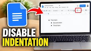 How To Turn Off Auto Indentation For Bullets In Google Docs (Step by Step)