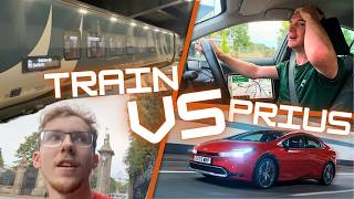 Sleeper Train VS Toyota Prius, Overnight RACE (UK)(4K) | Carcode
