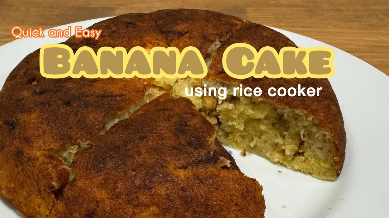 The easiest banana cake I ever made using rice cooker #bananacake #ricecookerrecipe