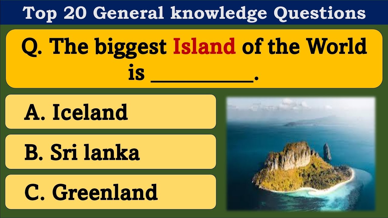 20 General Knowledge Questions Answer in English | Exams GK | | GK ...