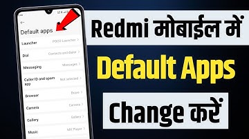 how to change default apps in redmi | set default app redmi