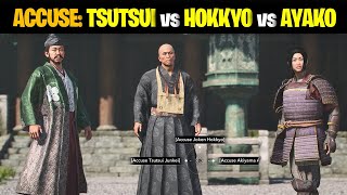 Accuse Tsutsui Junkei vs Joken Hokkyo vs Ayako | Assassin's Creed Shadows