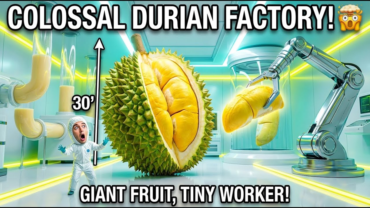 Inside a Durian Fruit Processing Factory | From Fresh Durian to Packed Products