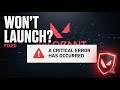 How to Fix VALORANT "A Critical Error Has Occurred" (Step-by-Step Guide)