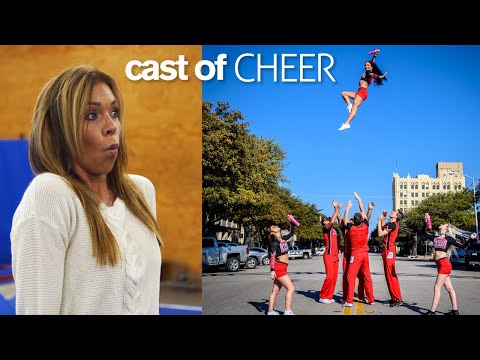 GYMNASTS vs COACH Stunts and Acrobatics Challenge ft. Cast of Netflix Cheer