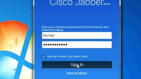 How to login and logout of Cisco Jabber