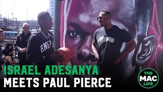 Famous Israel Adesanya meets NBA legend Paul Pierce: "I'm big and black, I can't play basketball" Net Worth