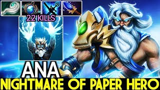 ANA [Zeus] Nightmare of Paper Hero Instant Kill Mid Gameplay 7.22 Dota 2