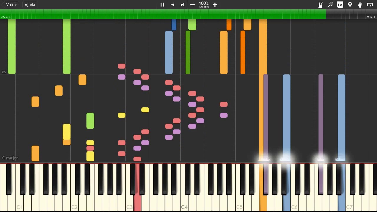 [Synthesia] Mario Kart 64 - Toad's Turnpike