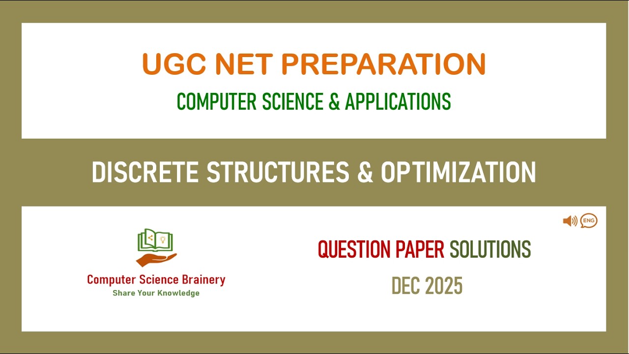 Dec 2025 - Unit 1 - Discrete Structures and Optimization - UGC NET ...