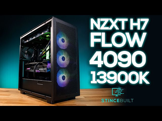 Sleek NZXT H7 Flow Custom PC with 13900k & RTX 4090! 