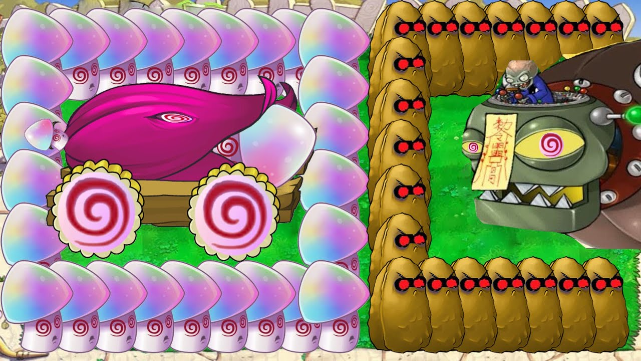 Hypno Cob Cannon X Hypno Shroom Attack Hypno Giga Zomboss - Plants vs ...