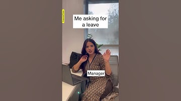 Me asking for a leave 🙁 | Manager vs Employer | #officereels #officelife | Corporate Times