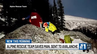 WATCH: Alpine Rescue Team saves hiker