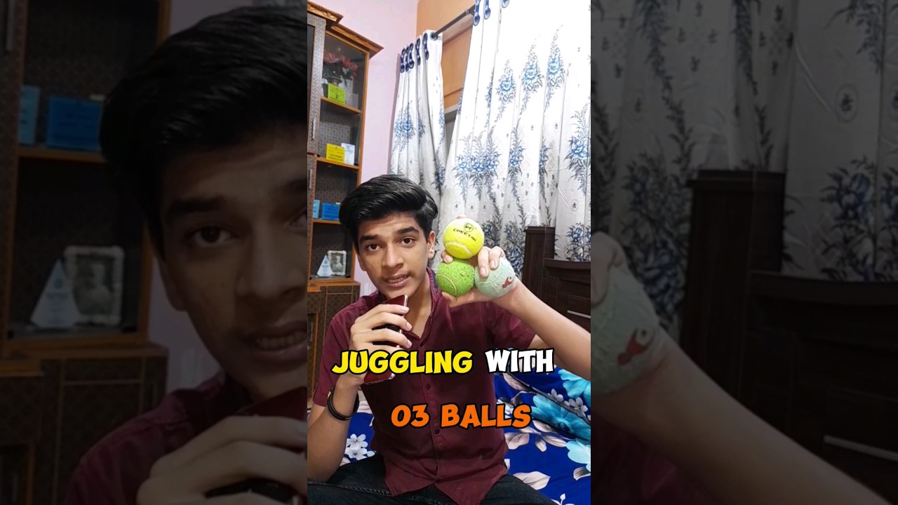 Juggling With 3 Balls 😂❤️ | Huzzy Bhai #shorts #ytshorts
