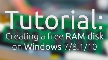 Tutorial: Free RAM disk on Windows 7/8.1/10