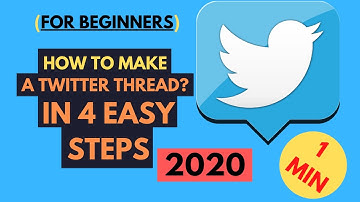 Tutorial: Make A Twitter Thread In 4 Easy Steps In 1 Minute | For Beginners