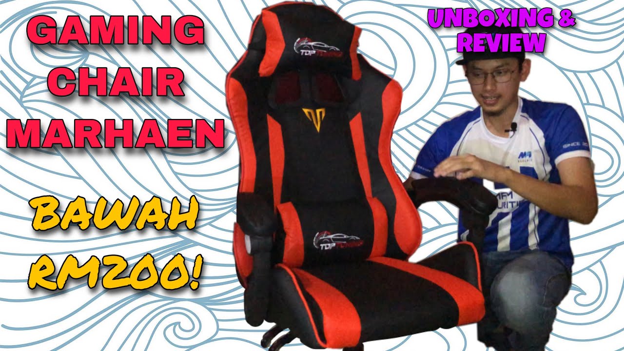 GAMING CHAIR ALA TOMAZ BAWAH RM200 MYFURNITURELAB Unboxing & Review