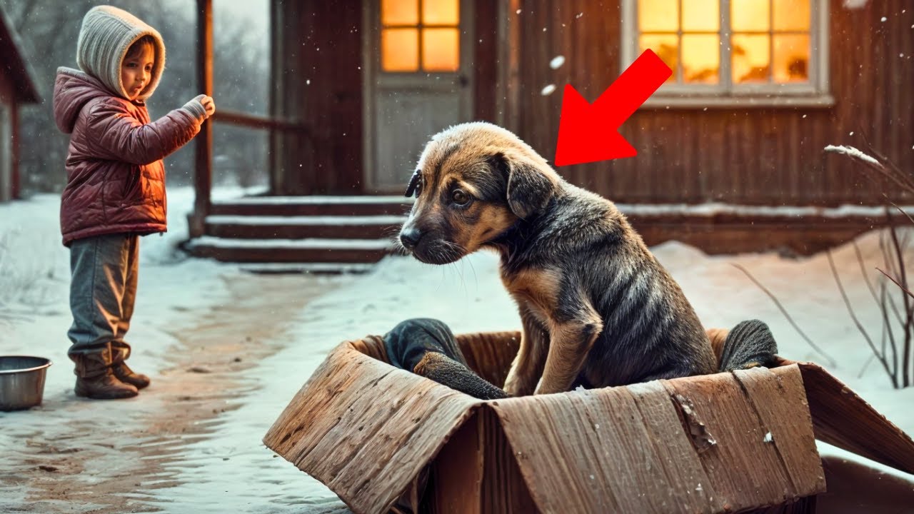 ON CHRISTMAS EVE, AN ABANDONED DOG FINDS ITS WAY INTO A FAMILY'S HOME ...