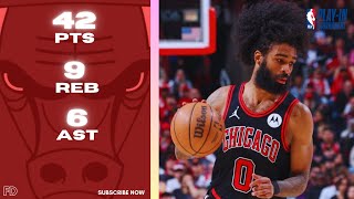 Coby White Full Game Highlights Chicago Bulls vs Atlanta Hawks | 2024 Play-In | FLASHDUNK