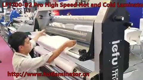 LF1700D2 Pro High Speed Double Side Hot and Cold Laminator